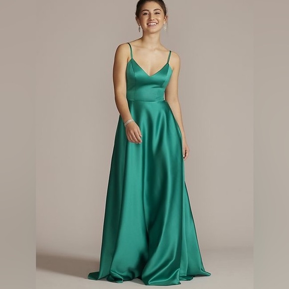 JULES AND CLEO satin spaghetti strap dress - Picture 4 of 14